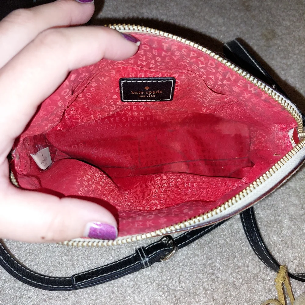Kate Spade Bay Street Hanna Crossbody Bag Pebble and Black